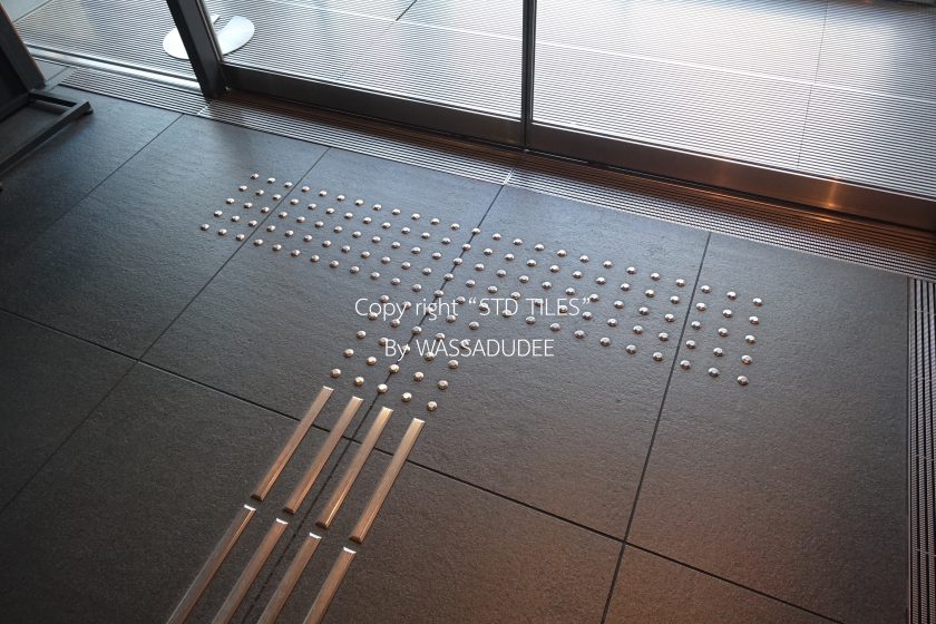 หมุดทางเดินคนตาบอดแสตนเลส