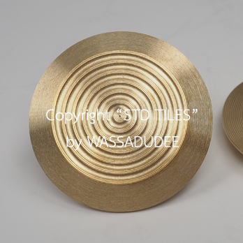 warning-tactile-Brass (1115BR) ปุ่มทางเดินคนพิการ ทองเหลือง