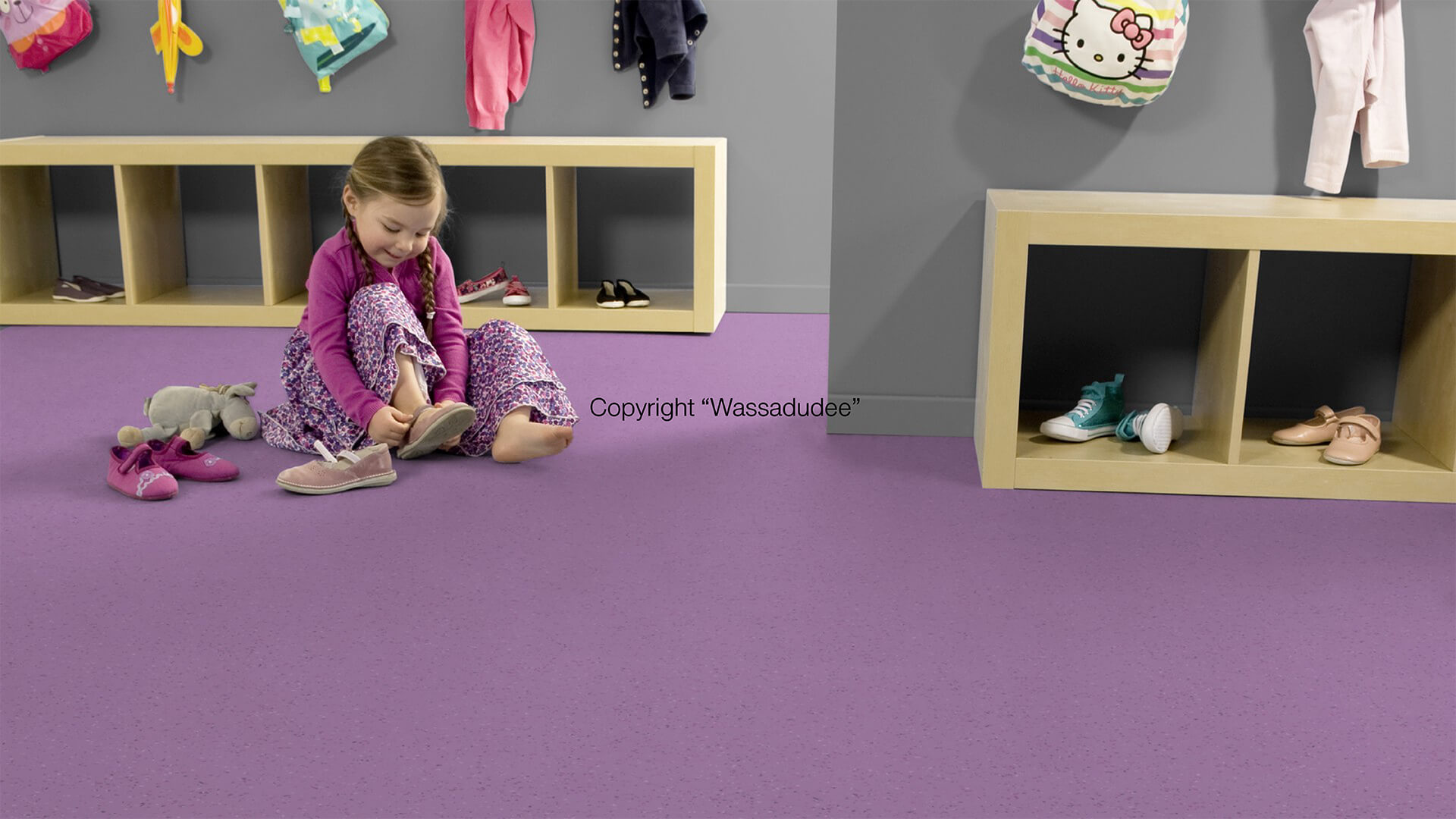 WS-20750220 Lavender 005 กระเบื้องยางม้วน HOMOGENEOUS