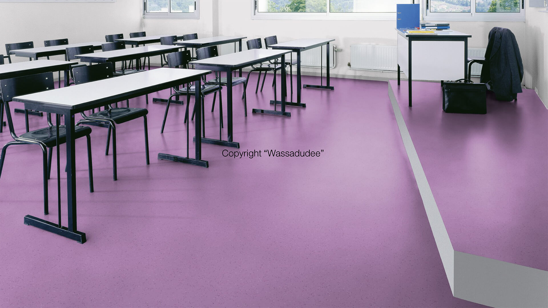 WS-20750220 Lavender 006 กระเบื้องยางม้วน HOMOGENEOUS