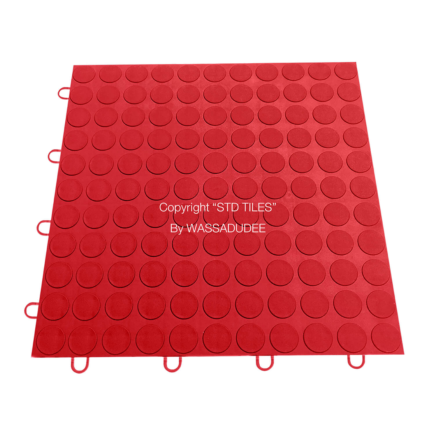 แผ่นปูพื้นPPเพื่อกันลื่น NON SLIP MAT สี Red แดง รุ่น STDANTI SLIP