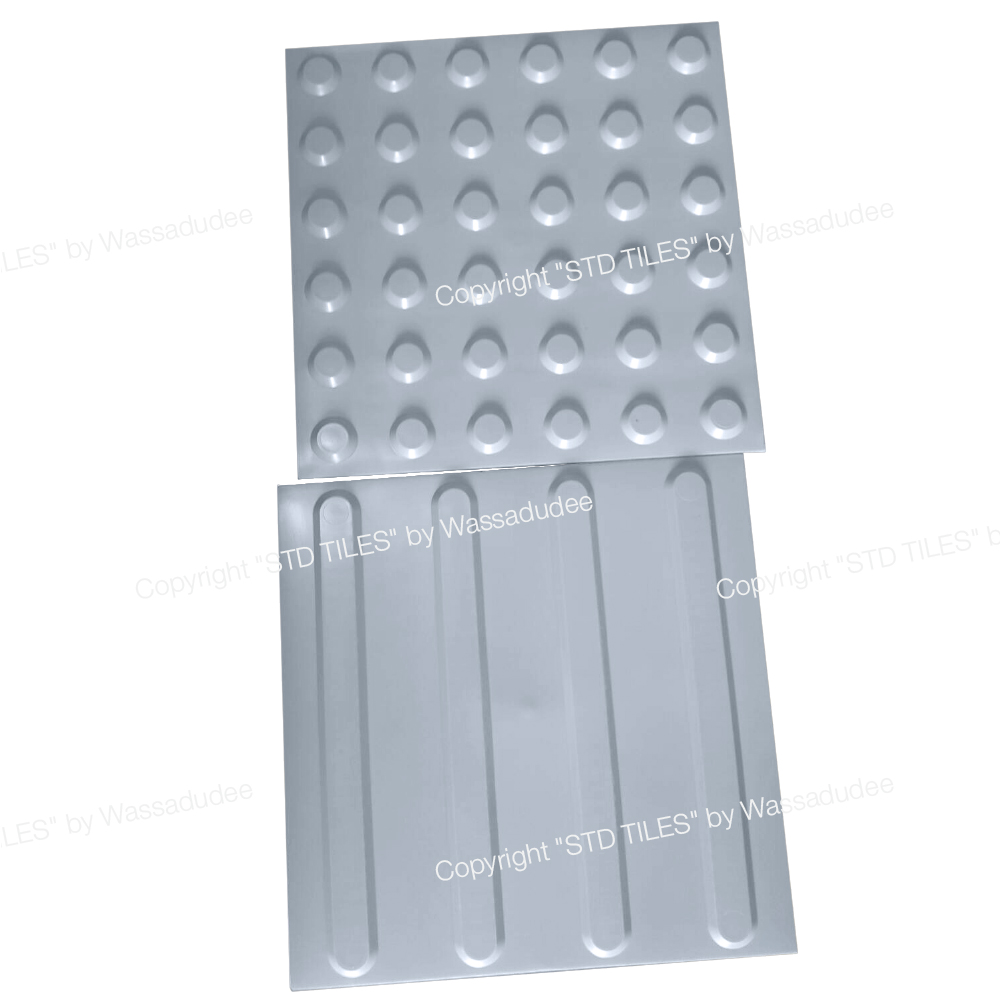 PVC TACTILE WARNING and GUIDING Silver Grey