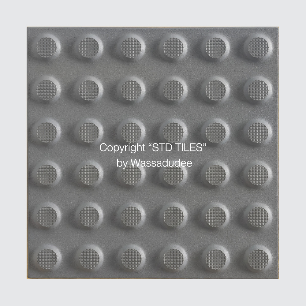 กระเบื้องเซรามิกคนตาบอด (รุ่น STD-KFQ513) URBAN 300x300 mm. CERAMIC TACTILES - WARNING (ชนิดเตือน)